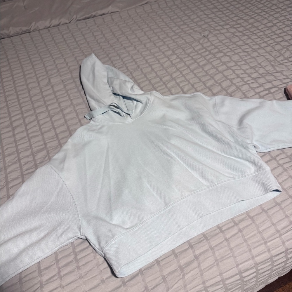 all in motion Pale Blue Hooded Pullover